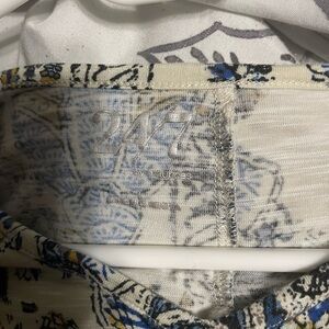 Maurices Blue and Yellow Patterned Top